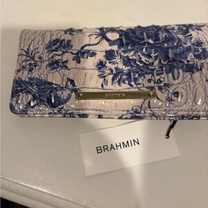 NWT Brahmin Blue Floral Women's Bag